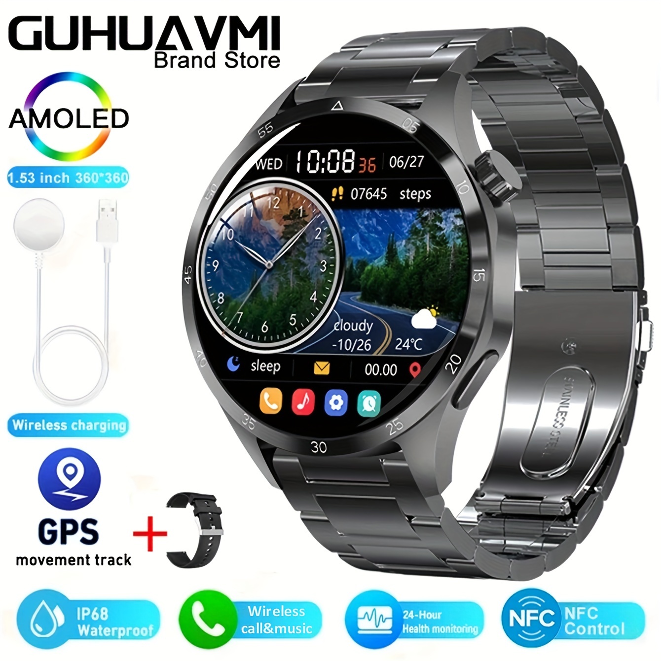 Comprar Reloj inteligente GT4 Pro para hombre, dispositivo con GPS