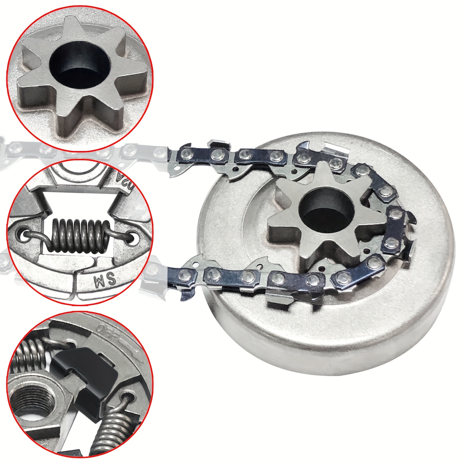 Kit Pignone E Cuscinetto Per Frizione Per Motosega Stihl MS391 MS311 &ndash; 3/8" 6 Denti