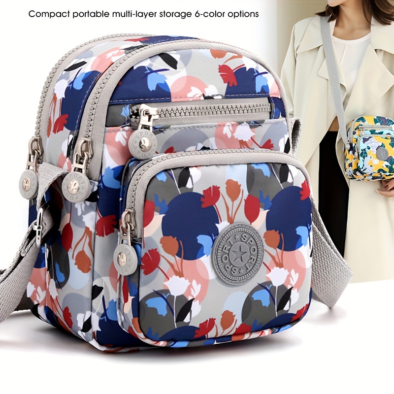All Over Classic Pattern Mini Shoulder Bag Zipper Versatile Crossbody Bag  Womens Versatile Handbag - Bags & Luggage - Temu