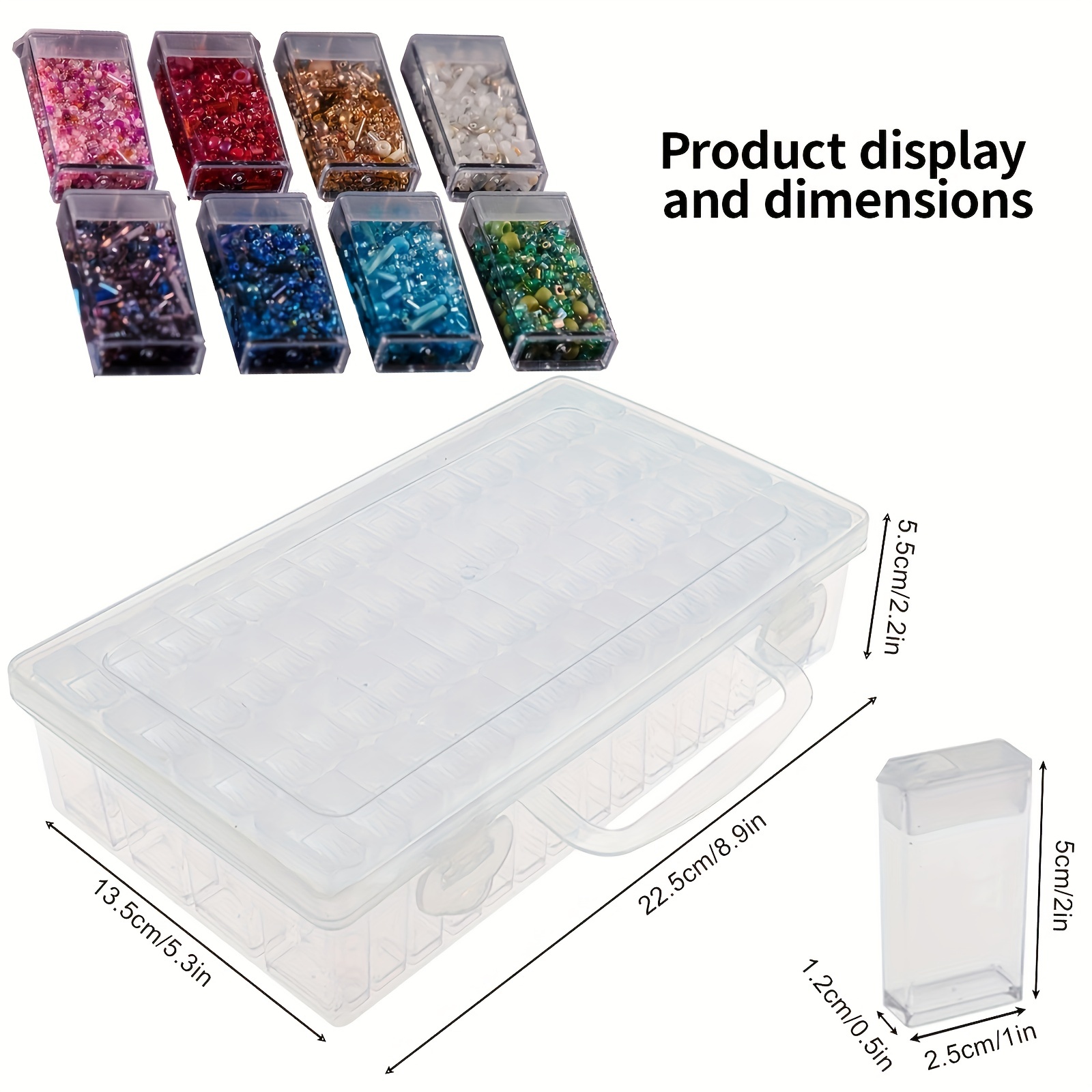 Pack Diamond Painting Toolbox Container Craft Storage - Temu