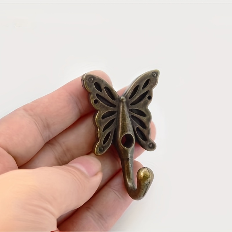 Heavy Craft Butterfly Vintage Coat Hook Zinc Alloy Antique - Temu