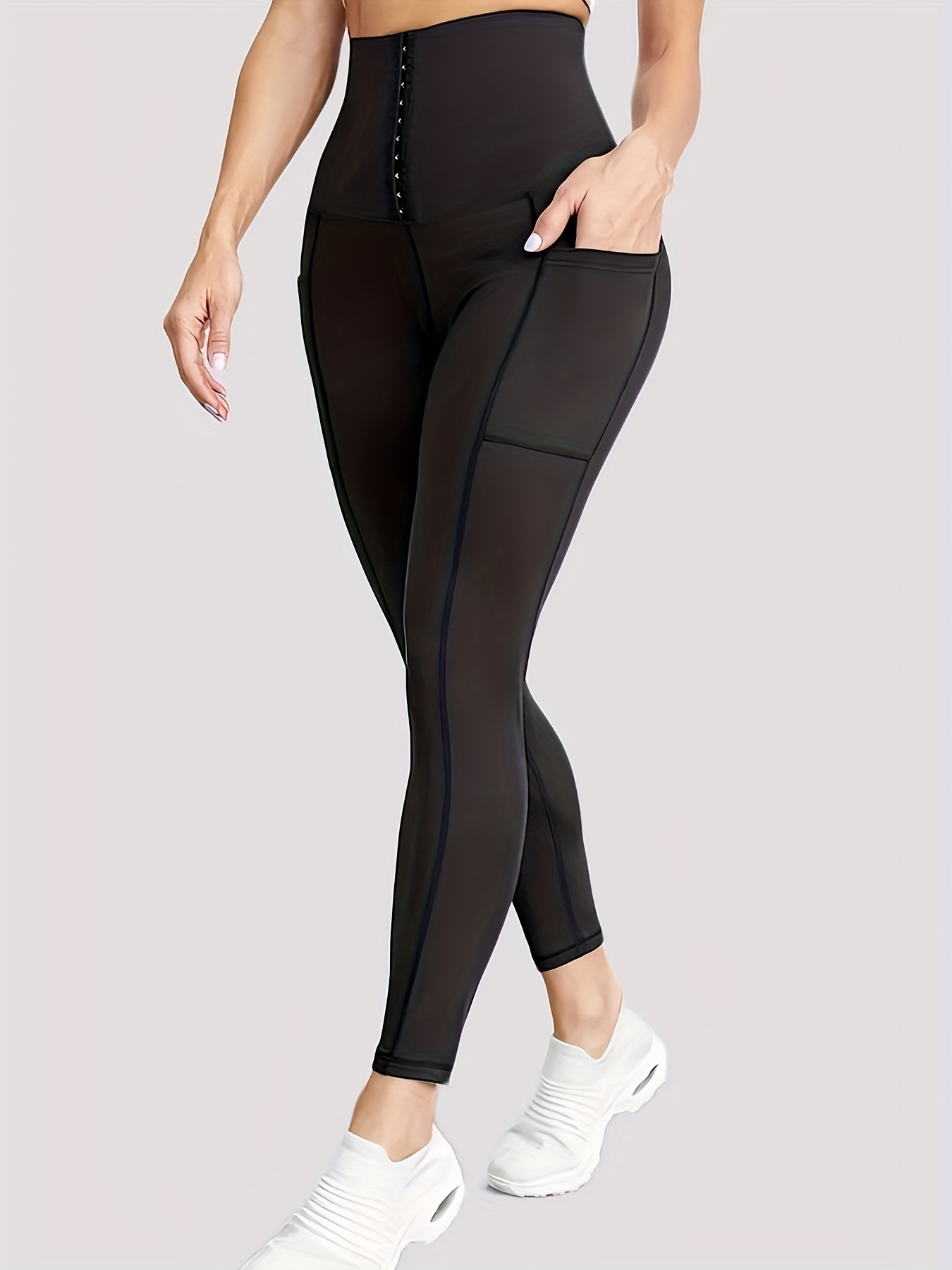 Yoga Pants Women with Pocket Plus Size Leggings with Tummy Control