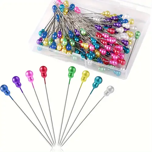 Sewing Pin Ball Head Pins Straight Pins Stainless Steel +pvc - Temu