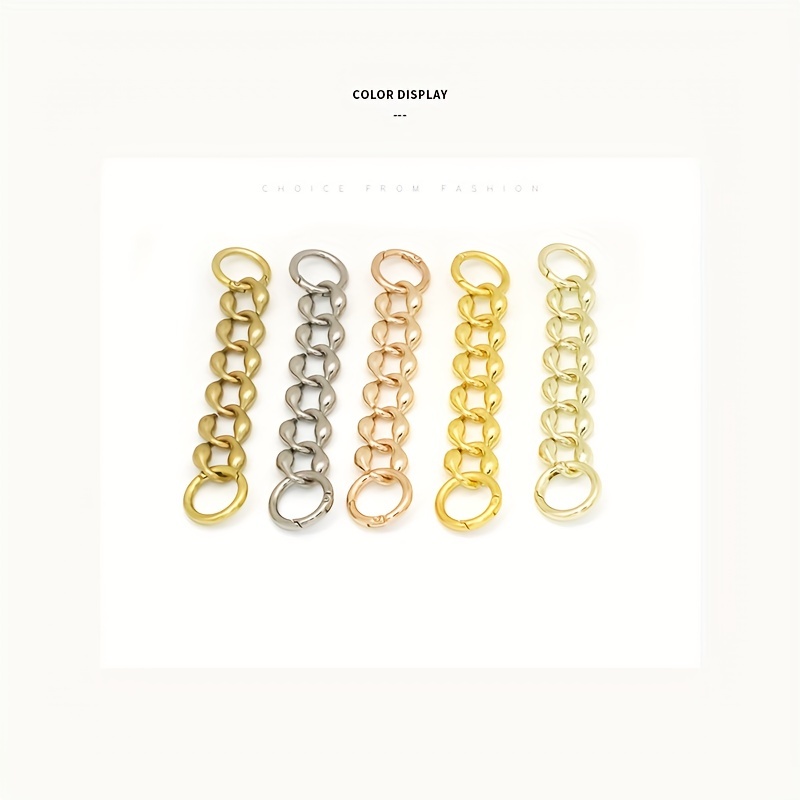 Rhombus Alloy Extension Chain For Men's Bag