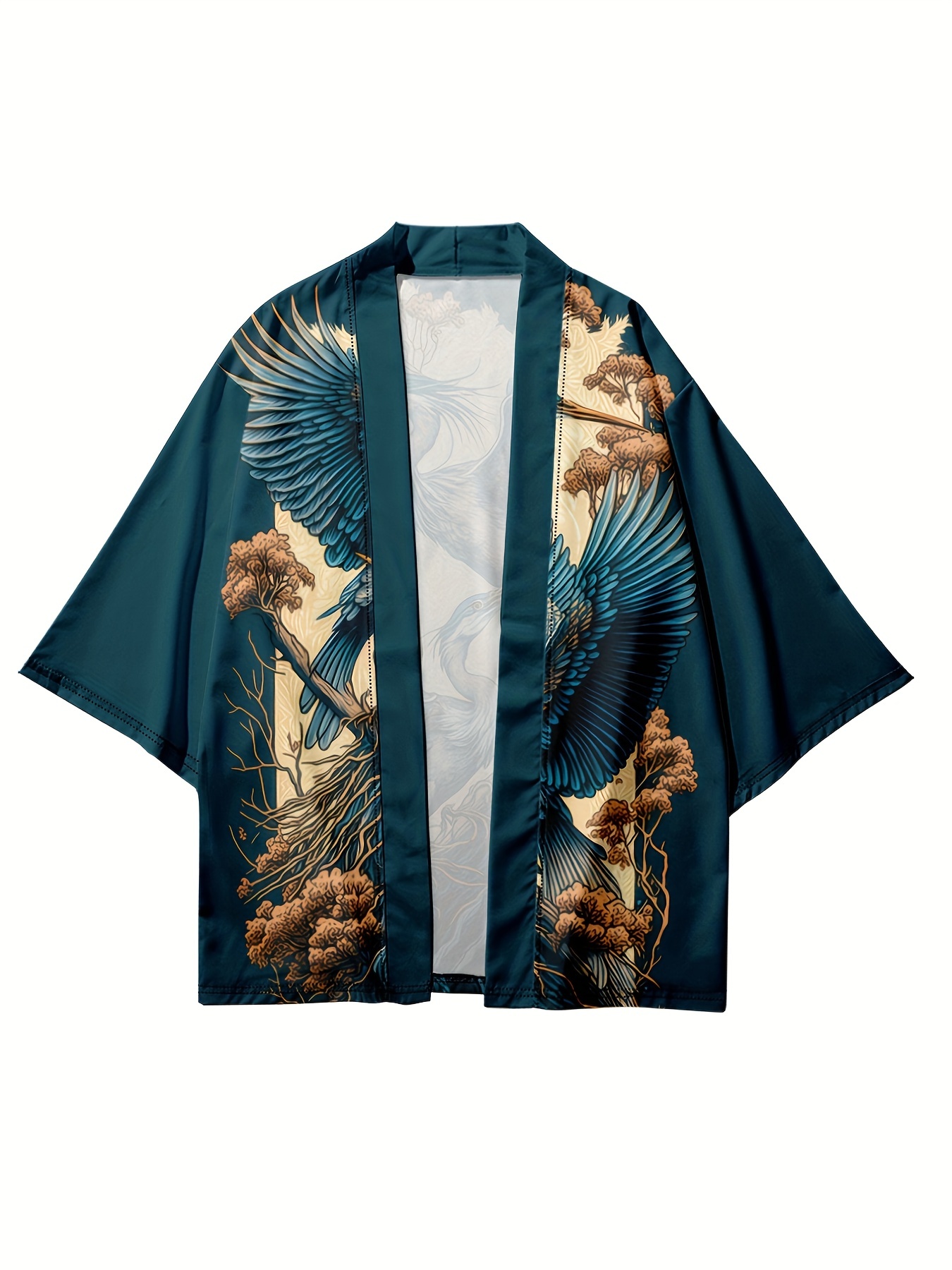 Kimono Men Japanese Kimono Traditional Male Streetwear Costume