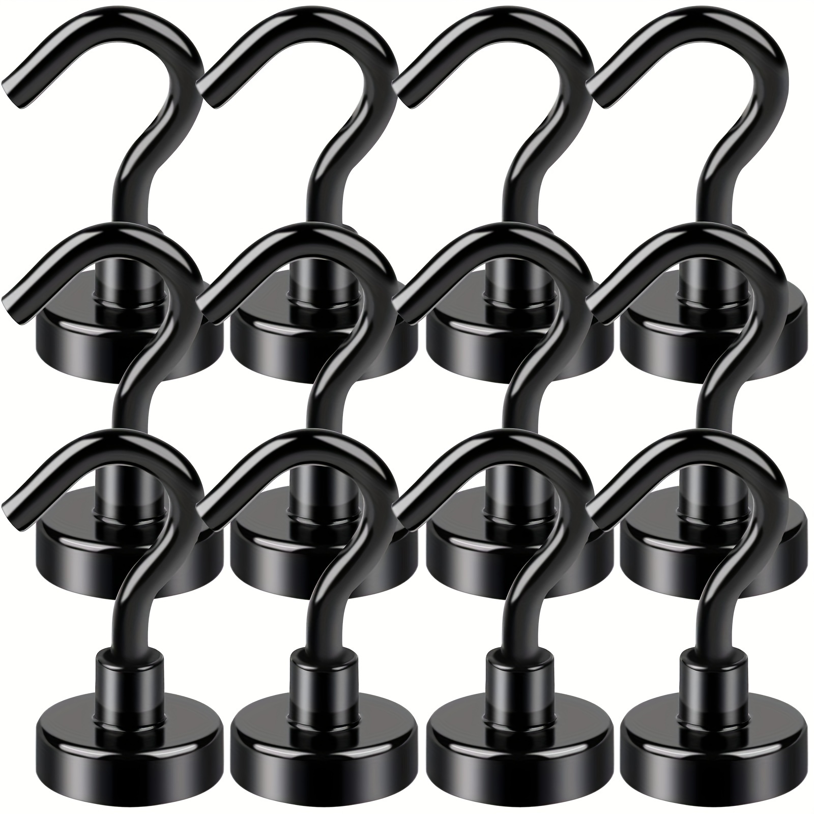 Black Magnetic Hook Heavy Duty Strong Neodymium Magnetic - Temu