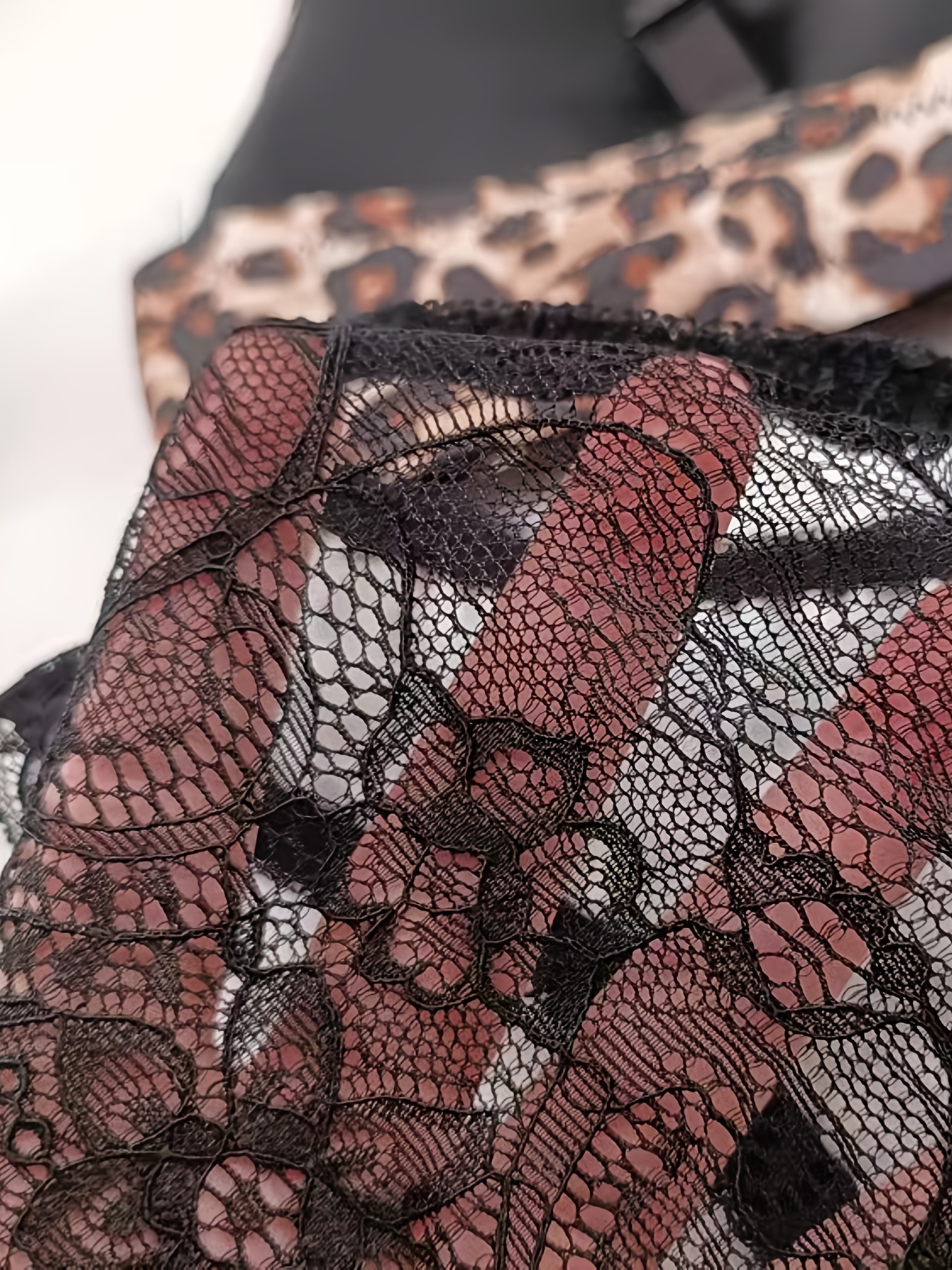 Leopard Print Push Up Thin Bra Set, Push Up High Elastic Intimates Bra &  Comfort Bikini Panties, Women's Lingerie & Underwear