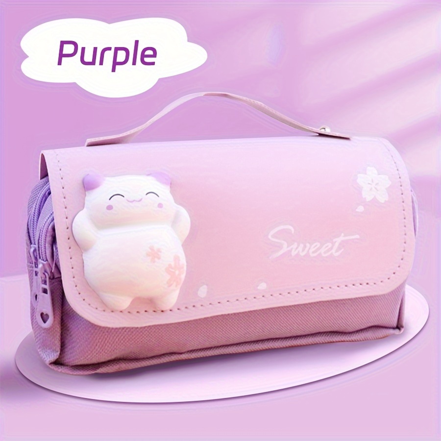 Korean Cute Pencil Case School Supplies Kawaii Stationary Papeleria  Aesthetic Pencil Bag For Girls Student Kids