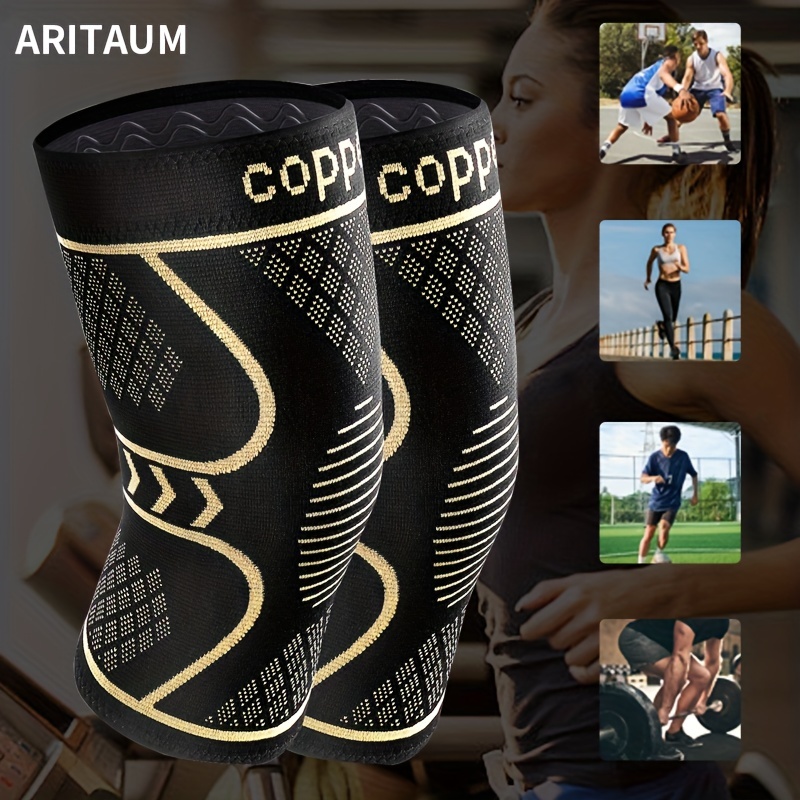 2pcs Copper Knee Brace For Arthritis And Support Copper Knee Sleeve For Knee  Compression Sleeve For Sports Workout - Sports & Outdoors - Temu