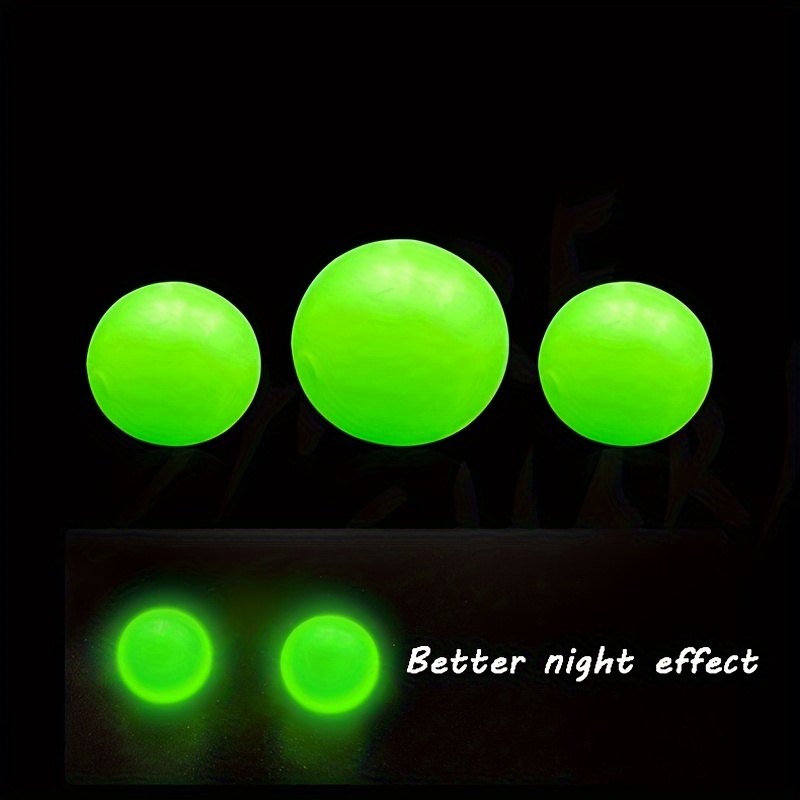 Glowing Green Fishing Beads Fluorescent Round Stopper Lures - Temu