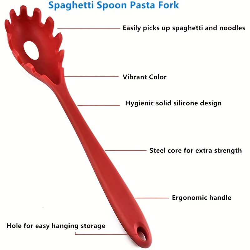 The hole in your spaghetti spoon is the perfect pasta serving size