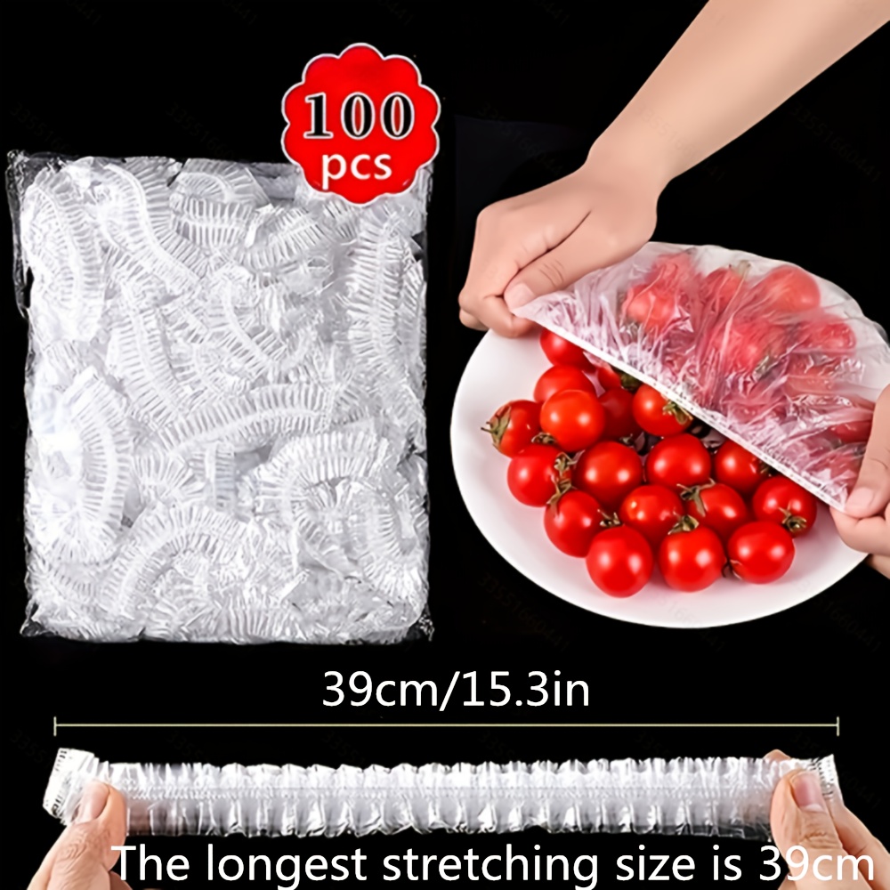Stretchable, Reusable, Plastic Bowl Covers. Ideal For Storage, Picnics,  Transportation, and Entertaining, Pack of 50