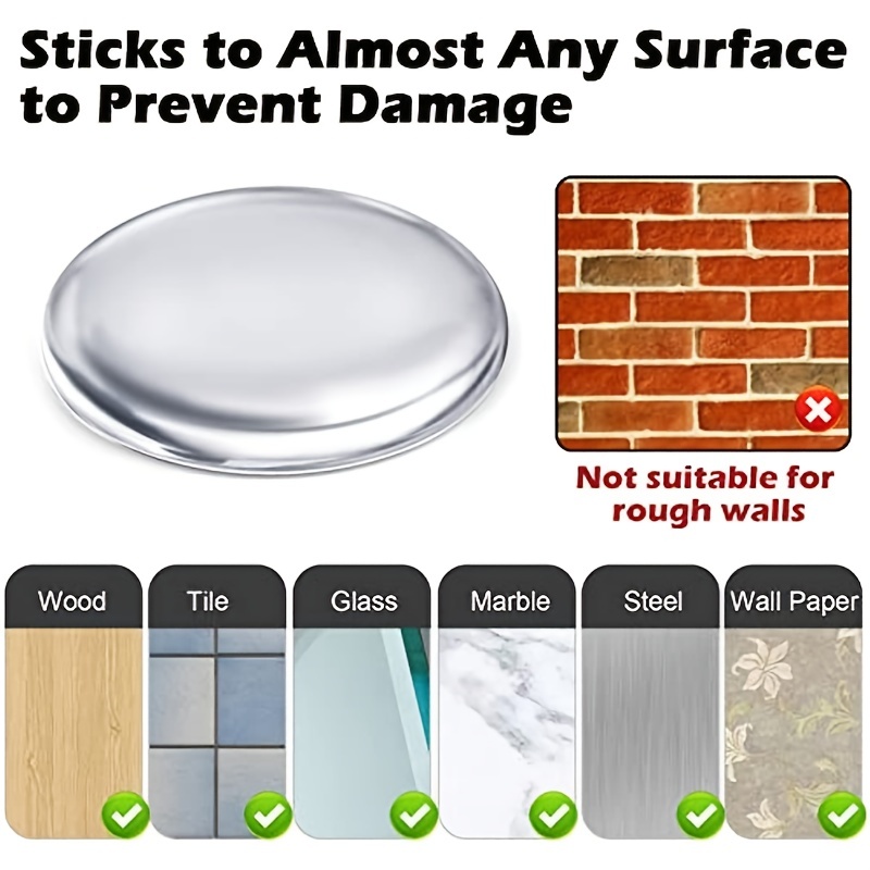 findTop - 10 protectores de pared para manija de puerta de 1.57 pulgadas,  protector de pared de silicona, protector de perilla de puerta para  proteger