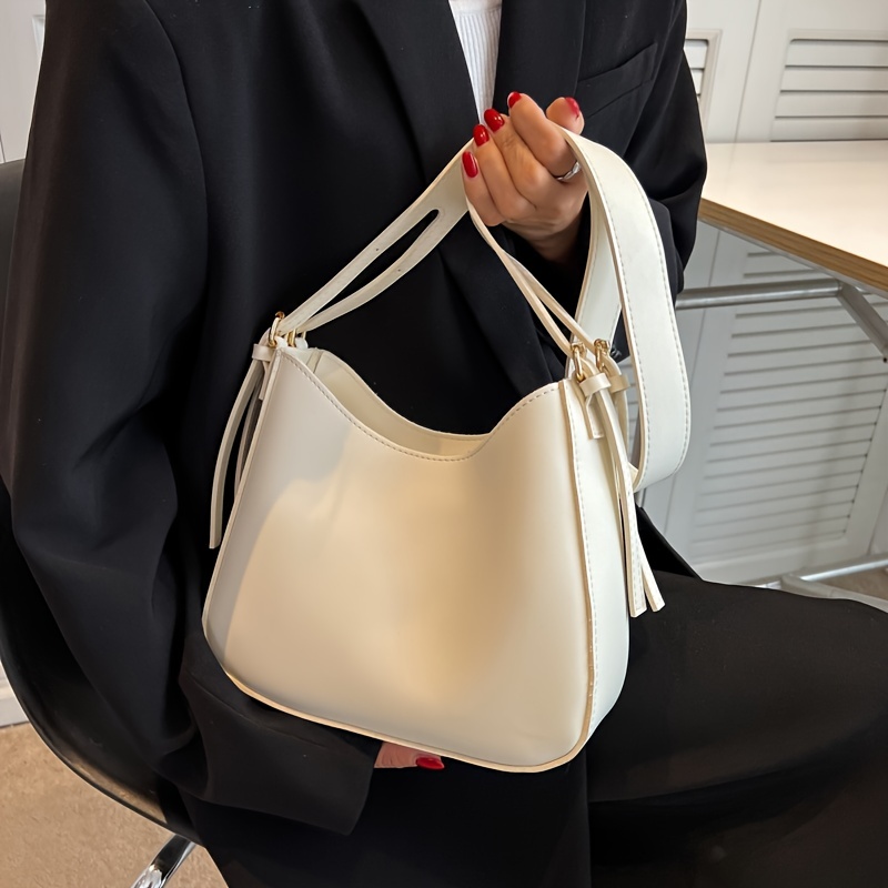 Minimalistic Soft Leather Single Shoulder Crossbody Bag For Women