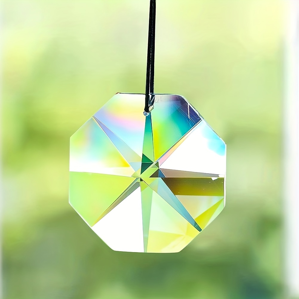 Boule de cristal à facettes en cristal pendentifs pour lustre pièces de  lustre prisme attrape-soleil suspendus
