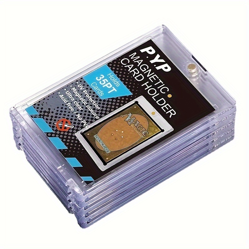 3 Pack Magnetic Card Holders for Trading Cards Protector 35 pt Baseball Card  Protector Acrylic Hard