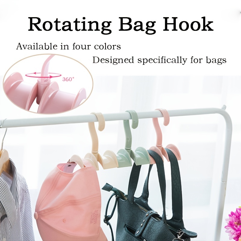 Purse Hanger Hook Bag Rack Holder - Handbag Hanger Organizer Storage - Over  The Closet Rod Hanger For Storing And Organizing Purses, Backpacks, satch