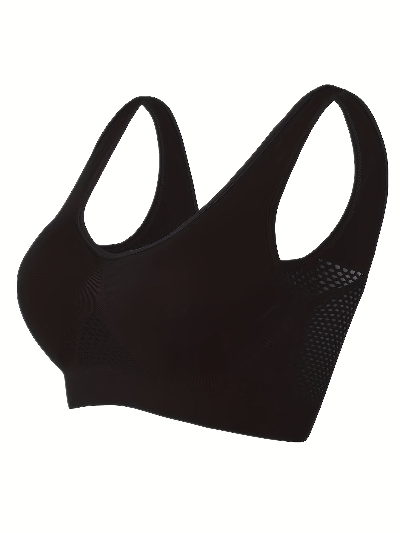 Wireless Sports Bras Comfy Breathable Running Workout Tank - Temu