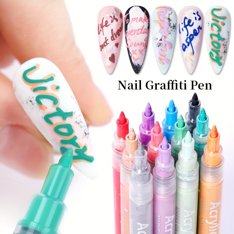 Nail Dotting Pen Set Waterproof, Acrylic, 3D Abstract, Beauty