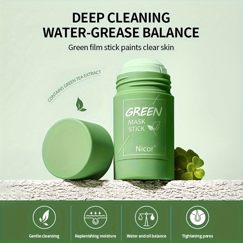Green Tea Mask Stick Limpieza Profunda Limpieza Puntos - Temu