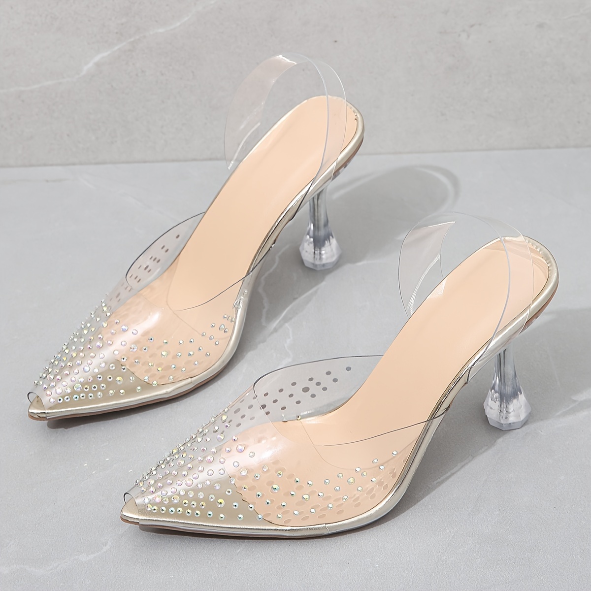 Expensive clear clearance heels