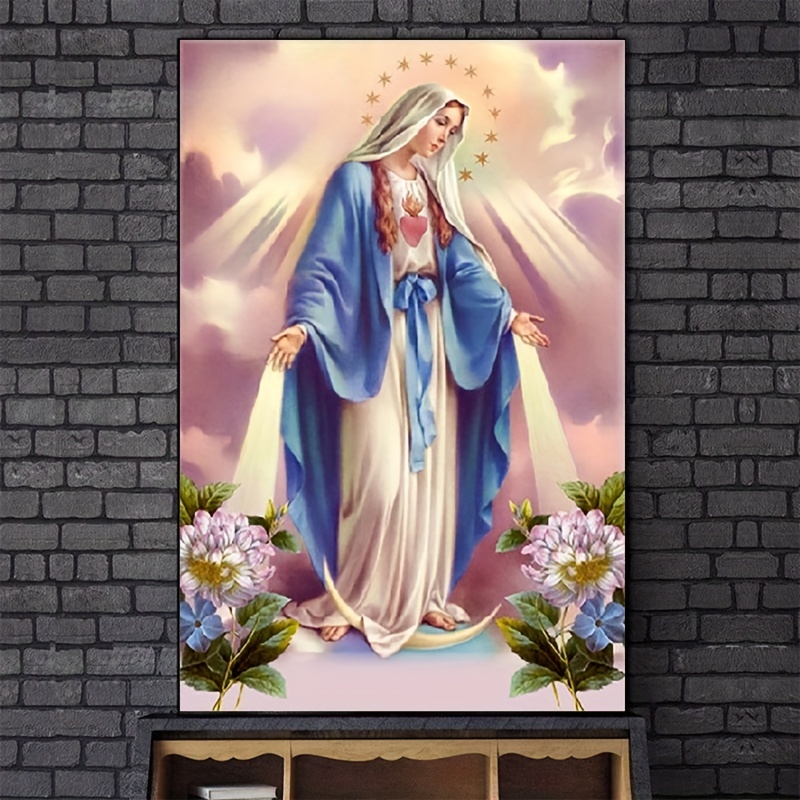 5D DIY Diamond Painting, Full Diamond Painting With Diamond Art, By Number Kits Embroidery Rhinestone For Wall Decor
