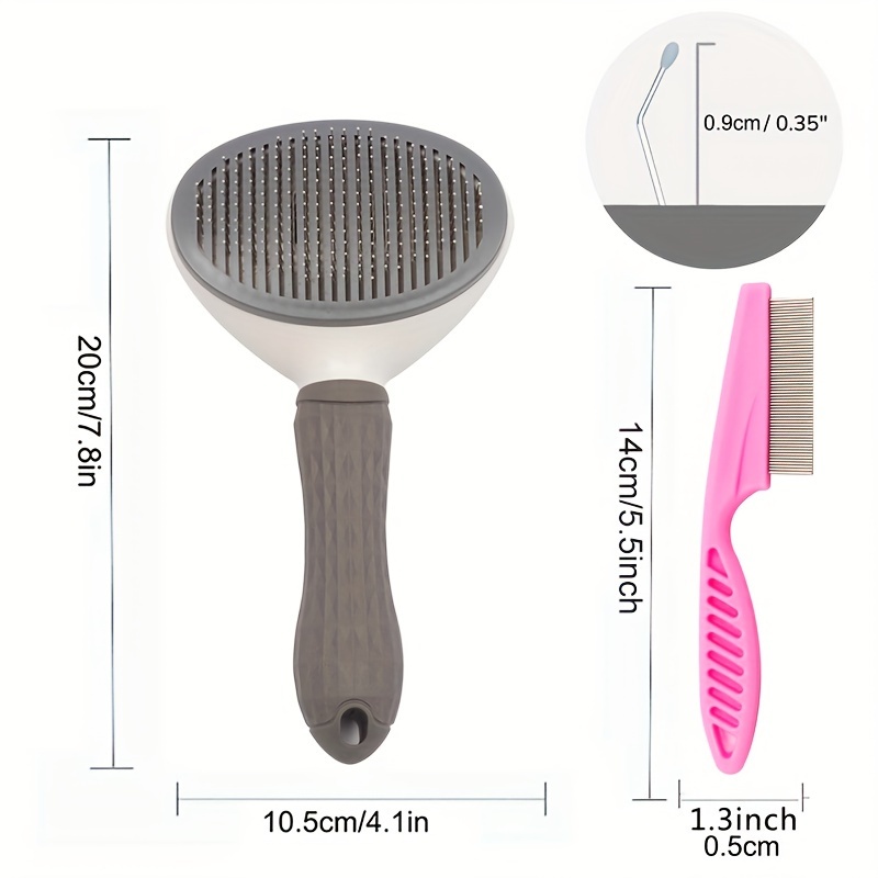 Dog Grooming Brush Self Cleaning Slicker Comb Brushes for Dogs