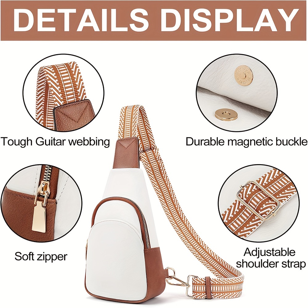 Textured Slingbag with Adjustable Strap