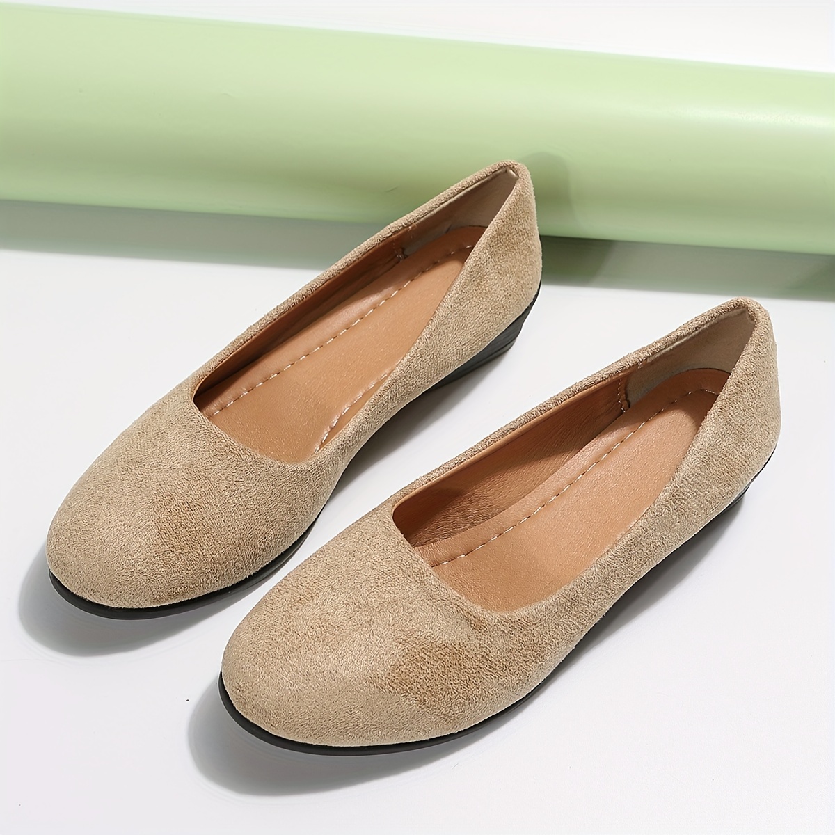 Hoxekle Comfortable Suede Wedge Heel Flat Shoes for Women India