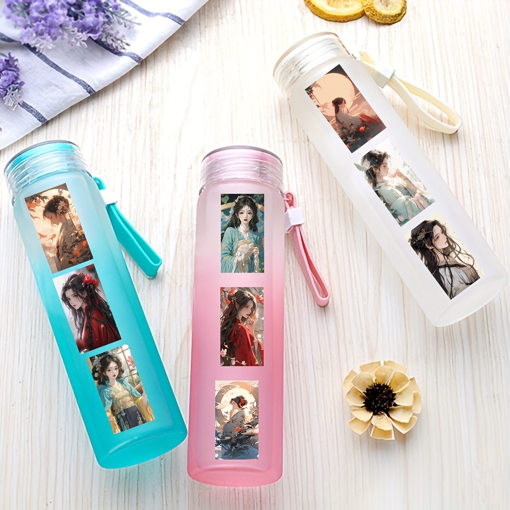 Princess Stickers For Water Bottles Vinyl Waterproof Cartoon