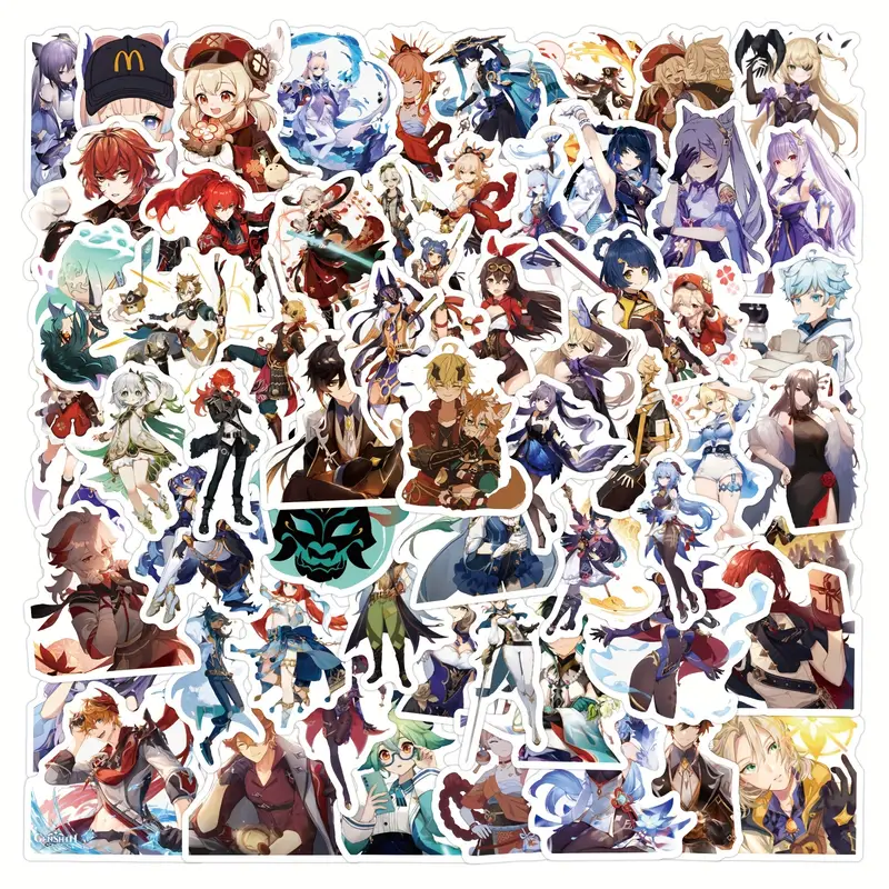 Anime Stickers Anime Cartoon Stickers For Laptop Notebook - Temu