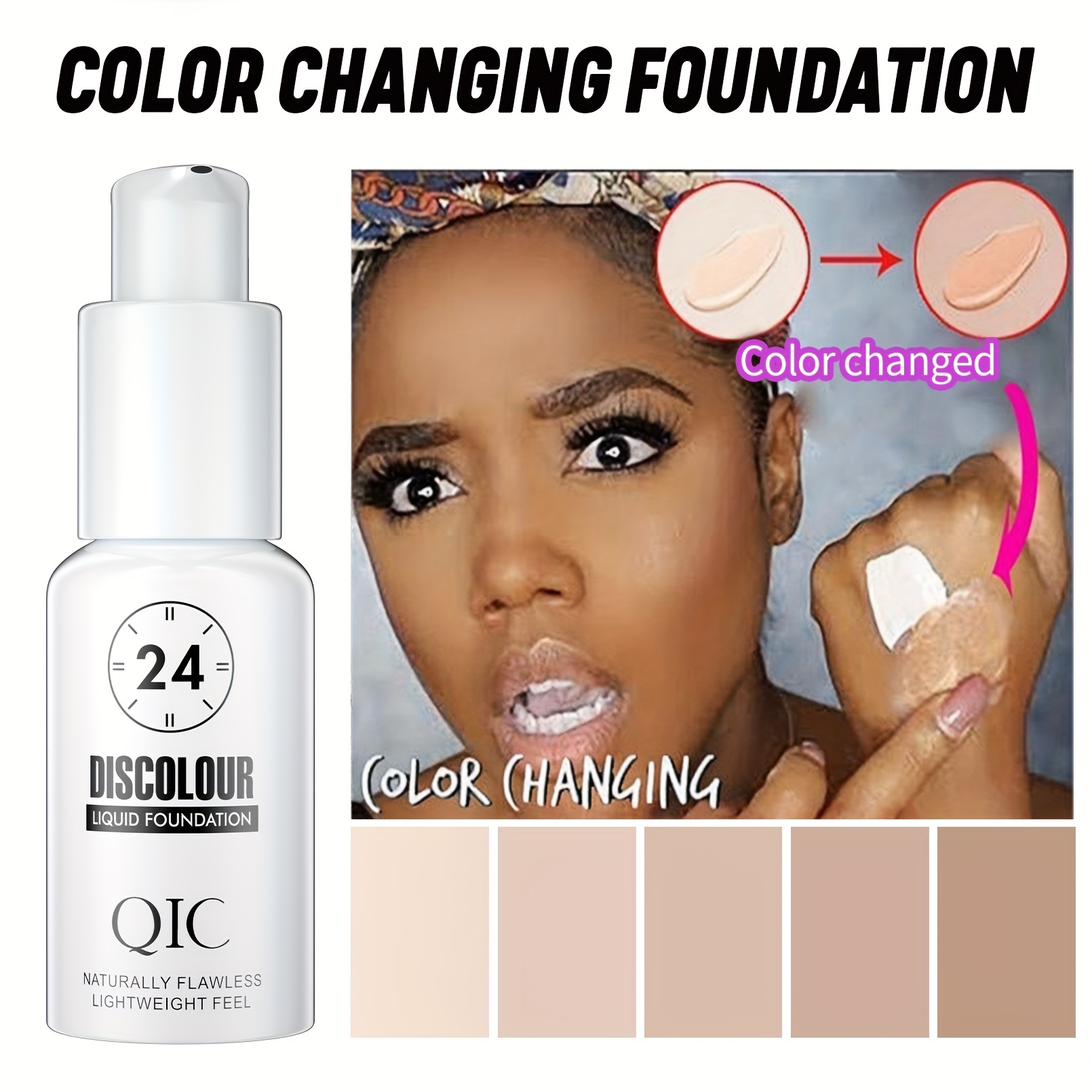 Colour on sale changing foundation