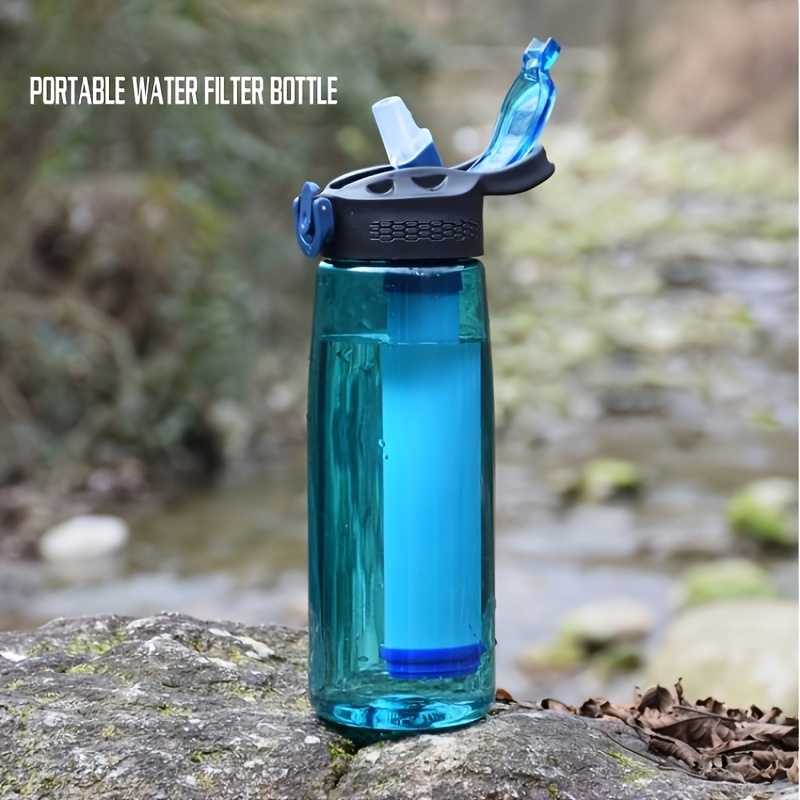 Water Bottle With Lid and Straw, Built-in Filter, Fruit Tea Glass, 680ml  and 800ml 