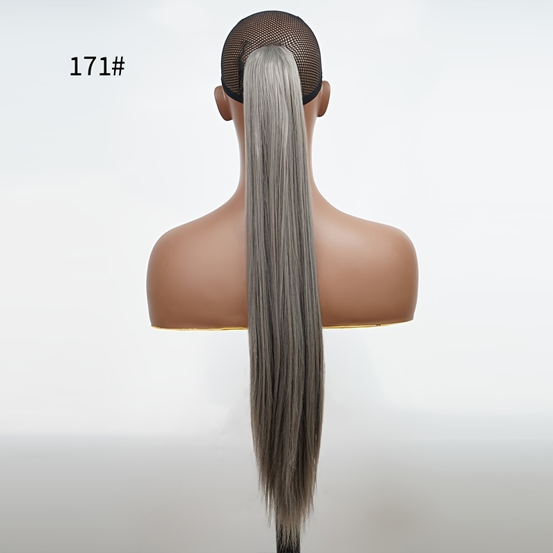 Long Straight Hair Ponytail Braid Wig Synthetic Heat Resistant 613