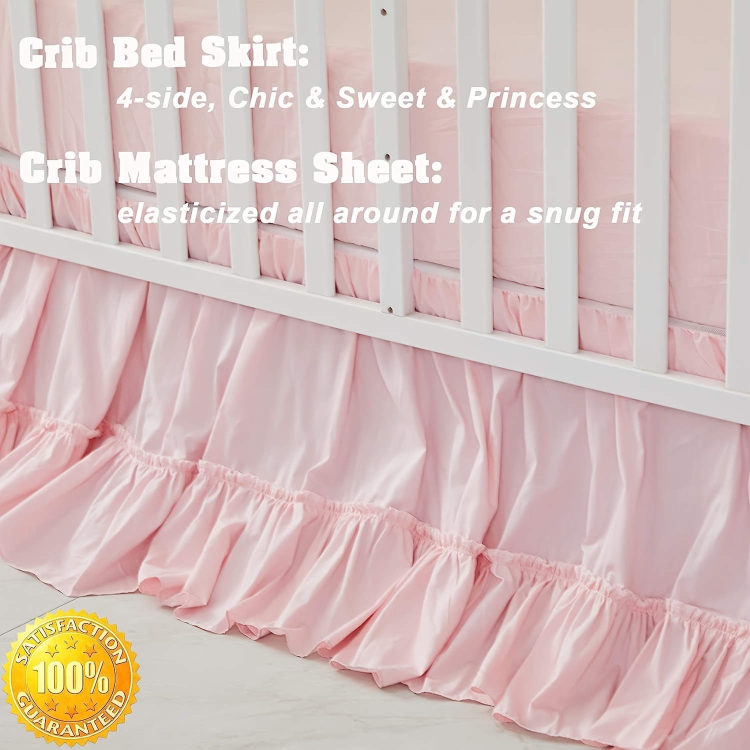 Ruffle on sale crib bedding