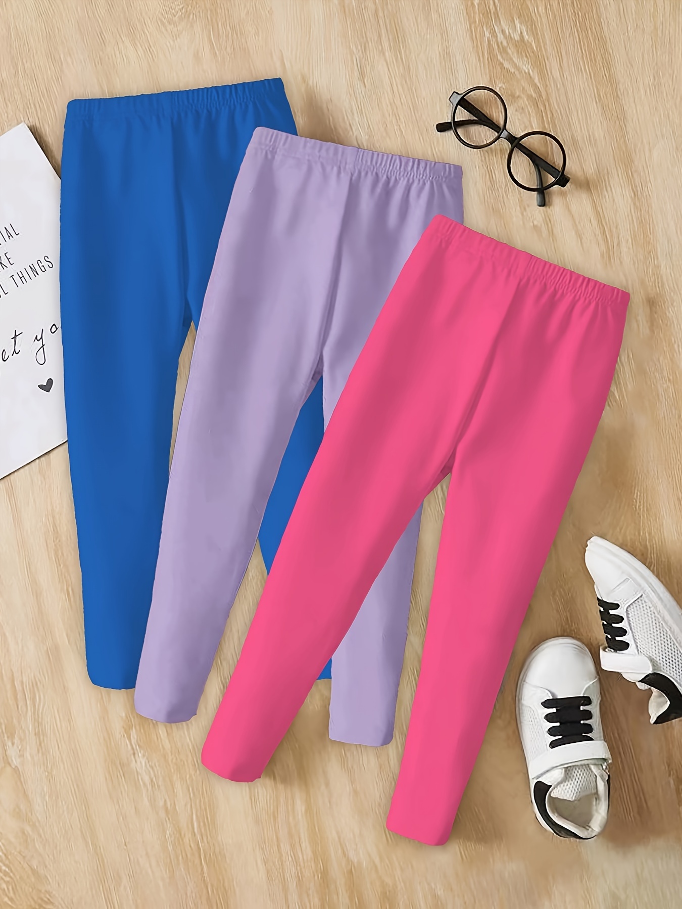 Little Girl's Cropped Leggings Modal Comfortable Thin Spring - Temu