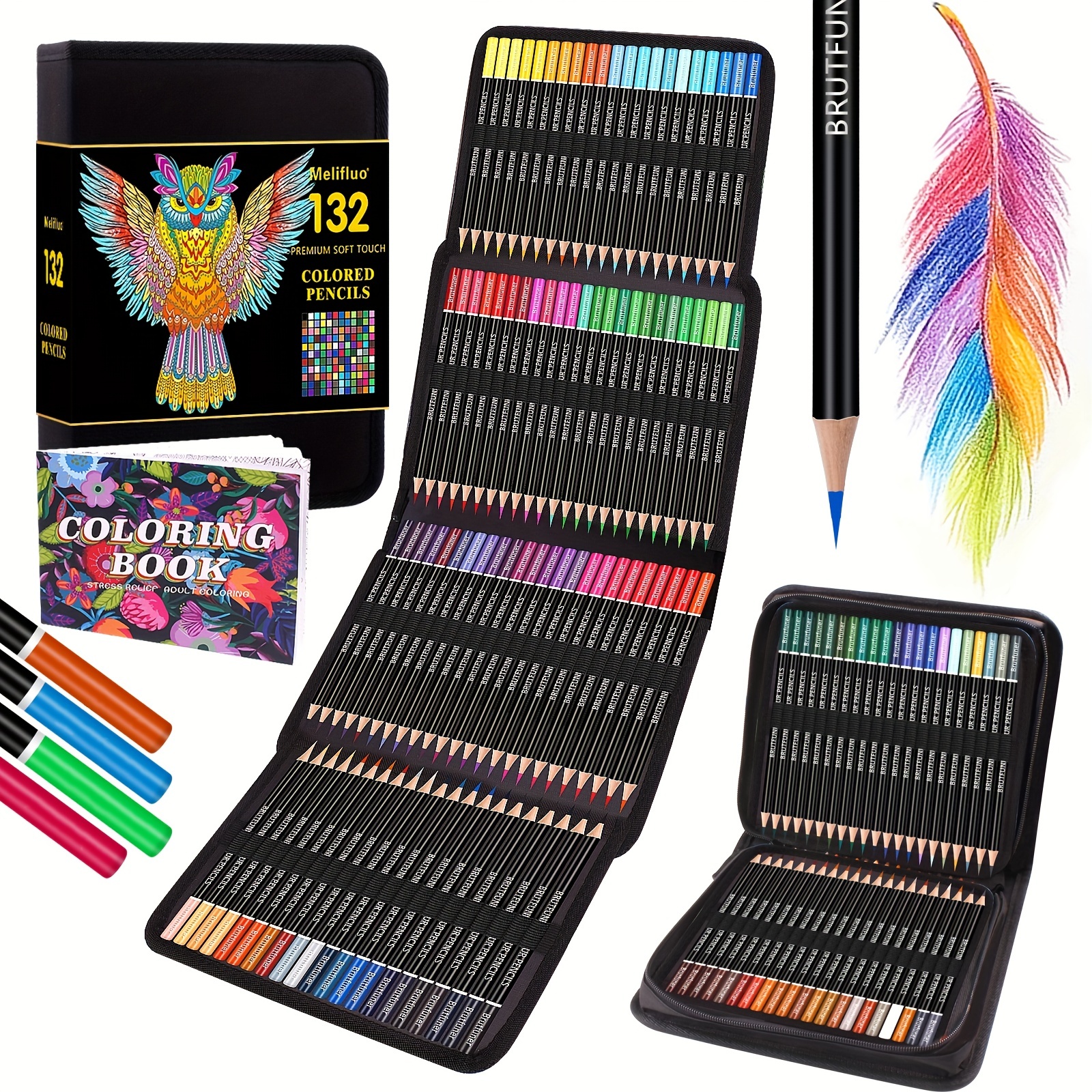Melifluo Dual Brush Marker Pens, 50 Colors Marcaron Art Markers Set with  Fine Brush Tip for Bullet 