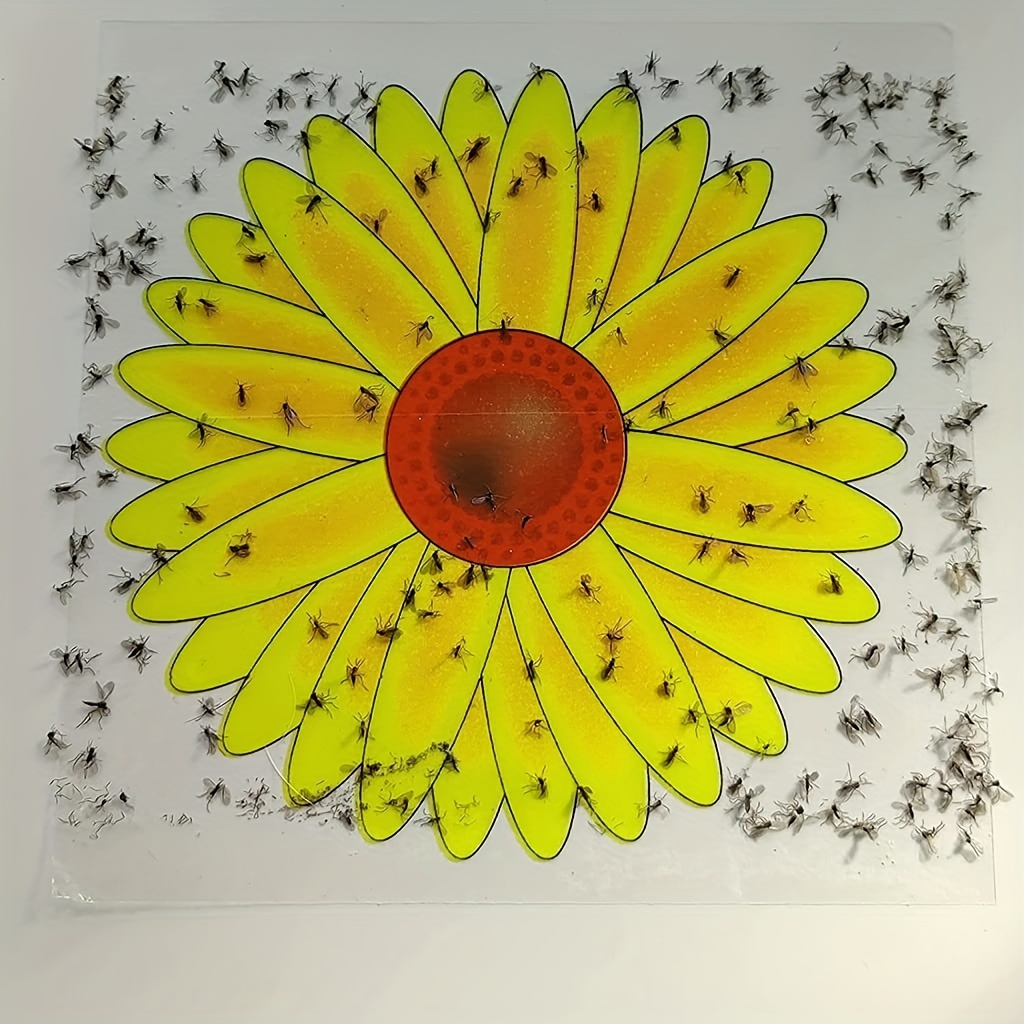 Window Fly Trap Sunflower Style Window Fly Trap Stickers Fly - Temu