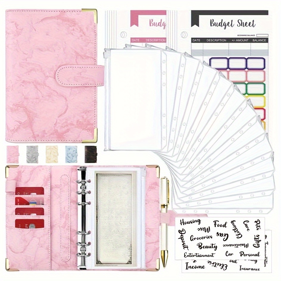 Budget Binder Budget Binder Zipper Envelopes Cash Envelopes - Temu