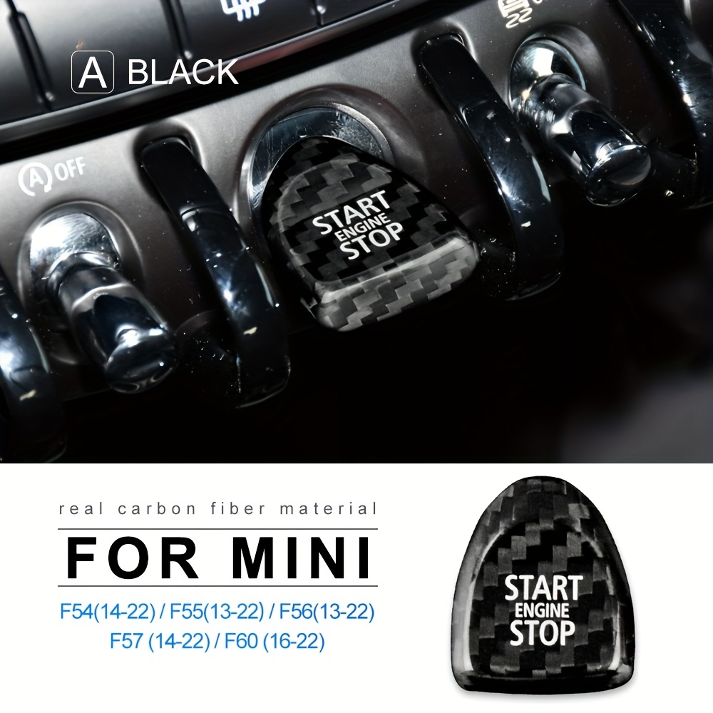 Engine Start Stop Button Sticker Carbon Fiber For Mini Cooper F54