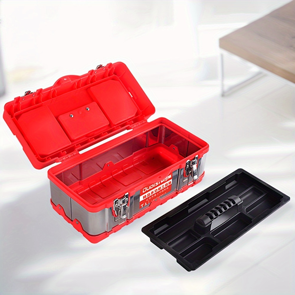 Buy Marko Tools Plastic Tool Box Sturdy Lockable Removable Storage  Compartments DIY (12 Toolbox) Online at desertcartINDIA