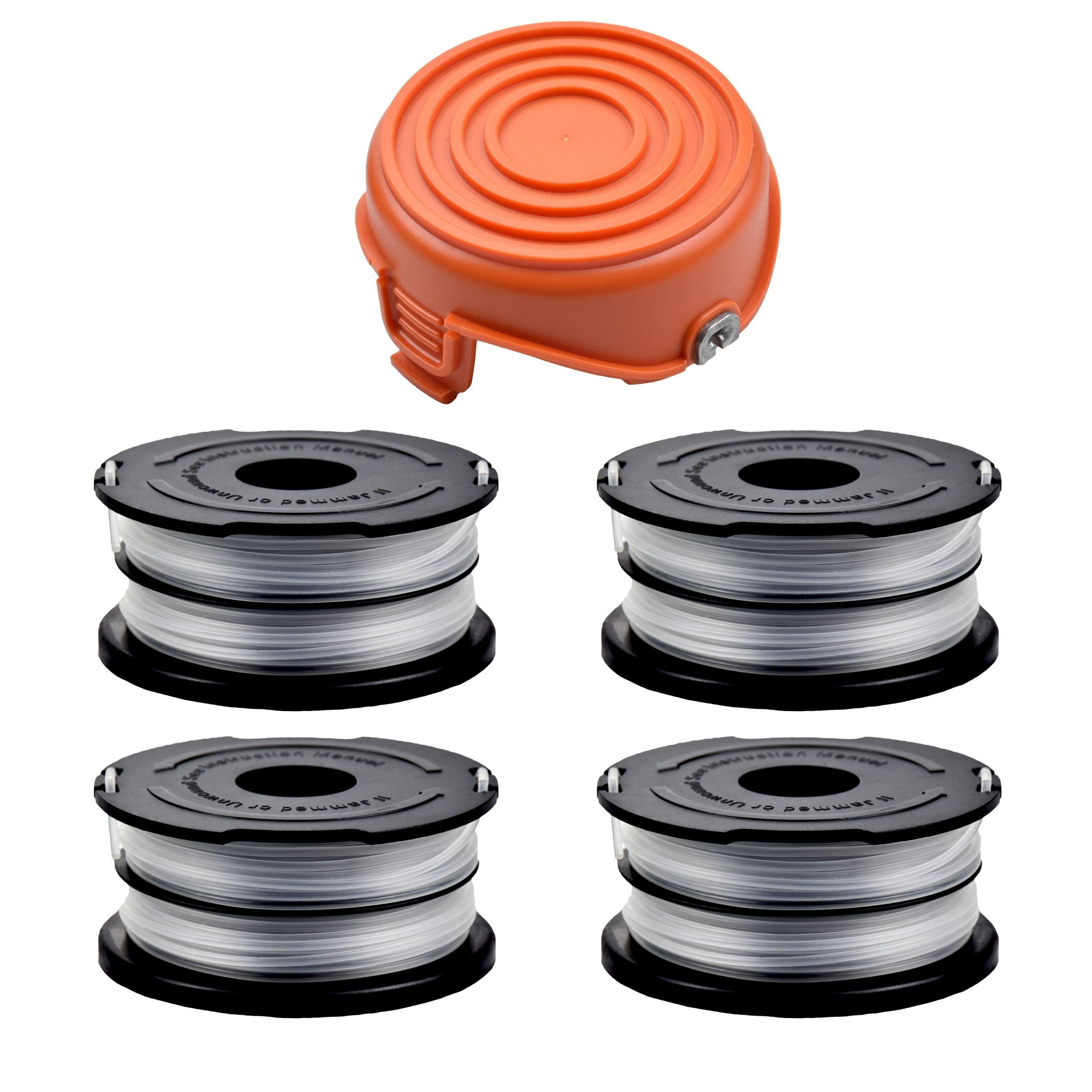 Df-065 String Trimmer Spools Compatible With Black And Decker Gh710 Gh700  Gh750 Rc-065, Df-065-bkp Eater Refills Line Auto-feed Dual Line Edger + Rc- 065-p Spool Cover - Temu United Arab Emirates
