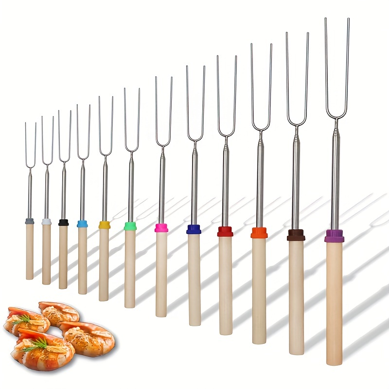 Barbecue Forks Marshmallow Roasting Sticks Multi color Smoke - Temu