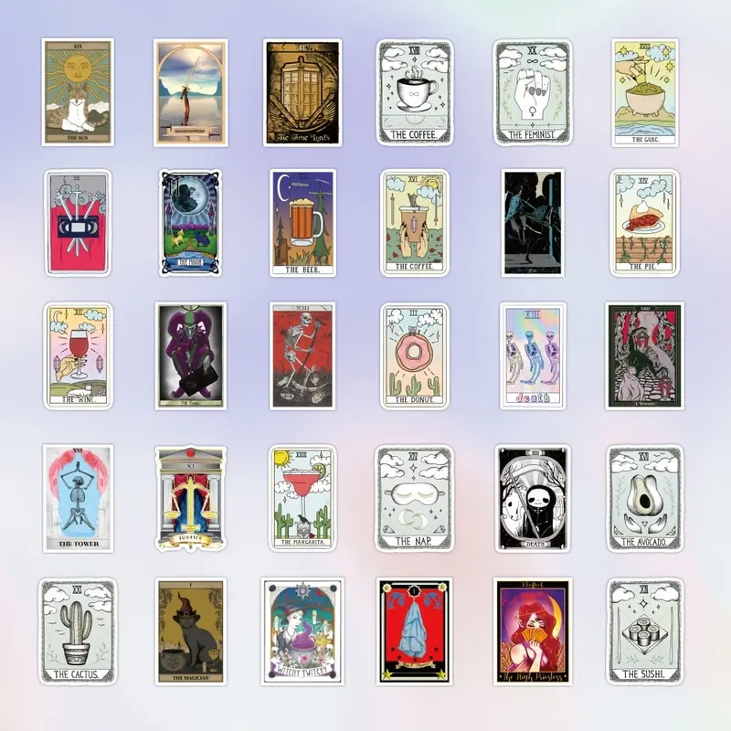Tarot Myth Magic Astrology Divination Stickers For Laptop - Temu