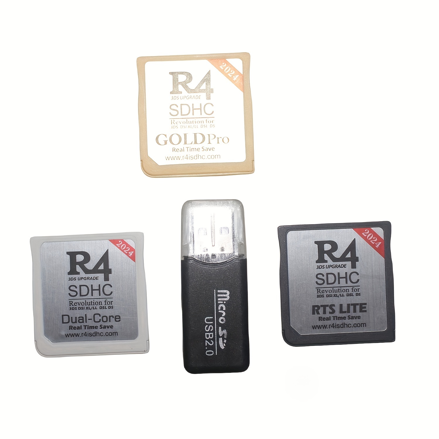 Accesorios R4 3ds Gold Tarjeta Memoria Para 3sddsixl