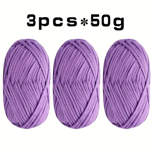 3pcs Solid Color Raffia Yarn