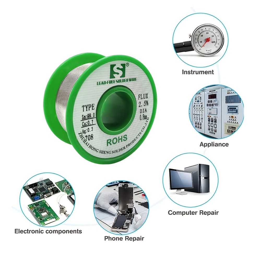 Solder Wire Rosin Core Solder Flux 1.5 2.0% Iron Wire Reel - Temu