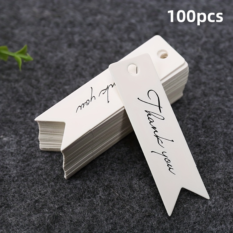 100pcs Handmade Tags Kraft Paper Printed Thank You/handmade Label