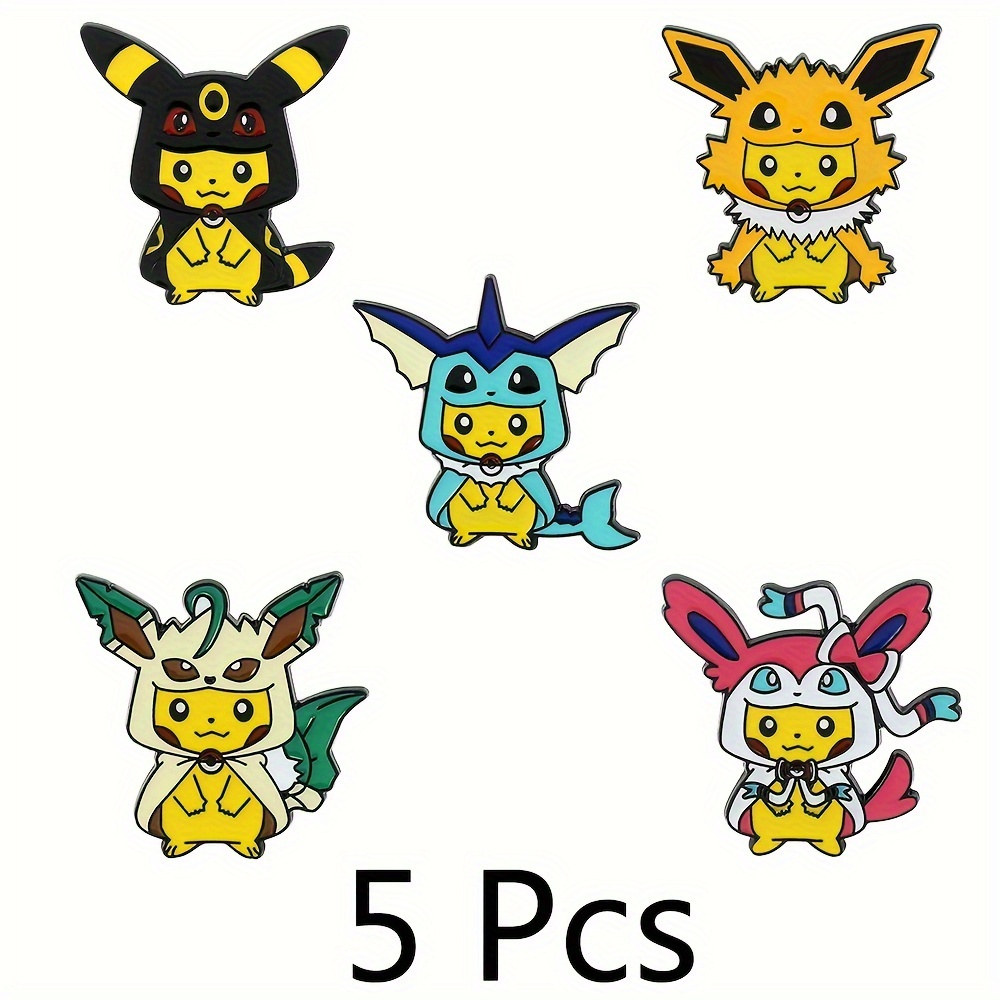 Takara Tomy Cute Pikachu Brooch Creative Yellow Elf - Temu