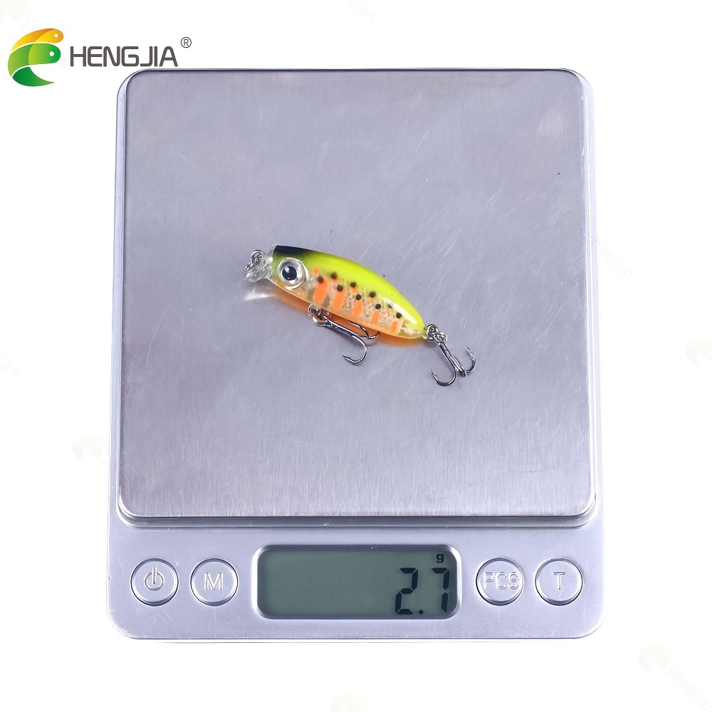 * 6pcs Mini Sink Minnow Fishing Lure With Big Eyes Lifelike Swing Small *  Trout Bass Pike Bait, Fishing Tackle 4.2cm (1.65in) 3.1g